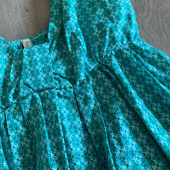 Lei Turquoise Floral Green Dress Girls Size M. C - Picture 8 of 10
